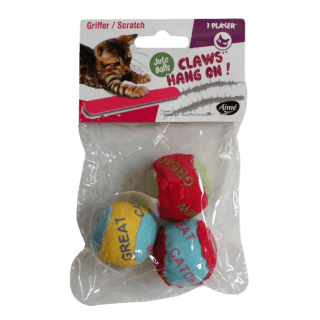 Kattleksak Canvas balls